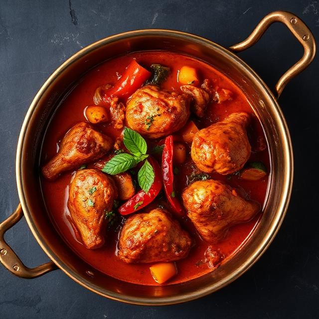 Murgh Lashuni Kadahi